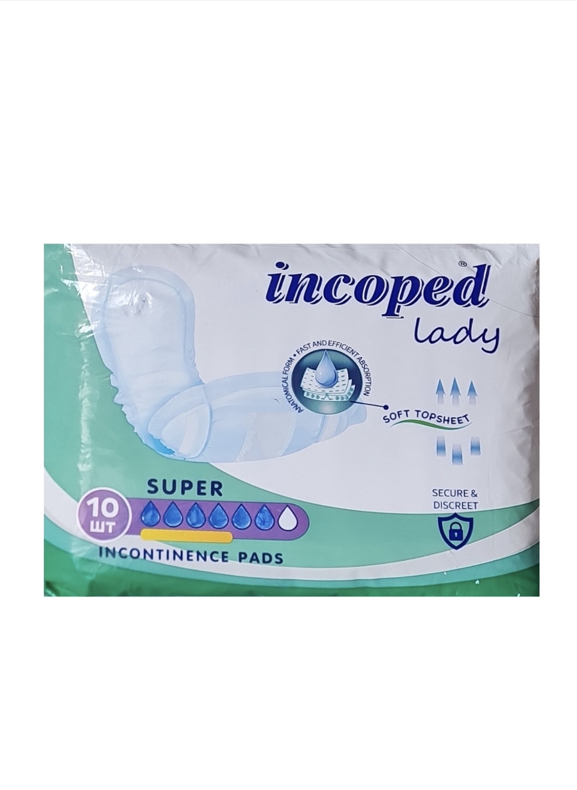 Урологічні прокладки Incoped Super 10шт.